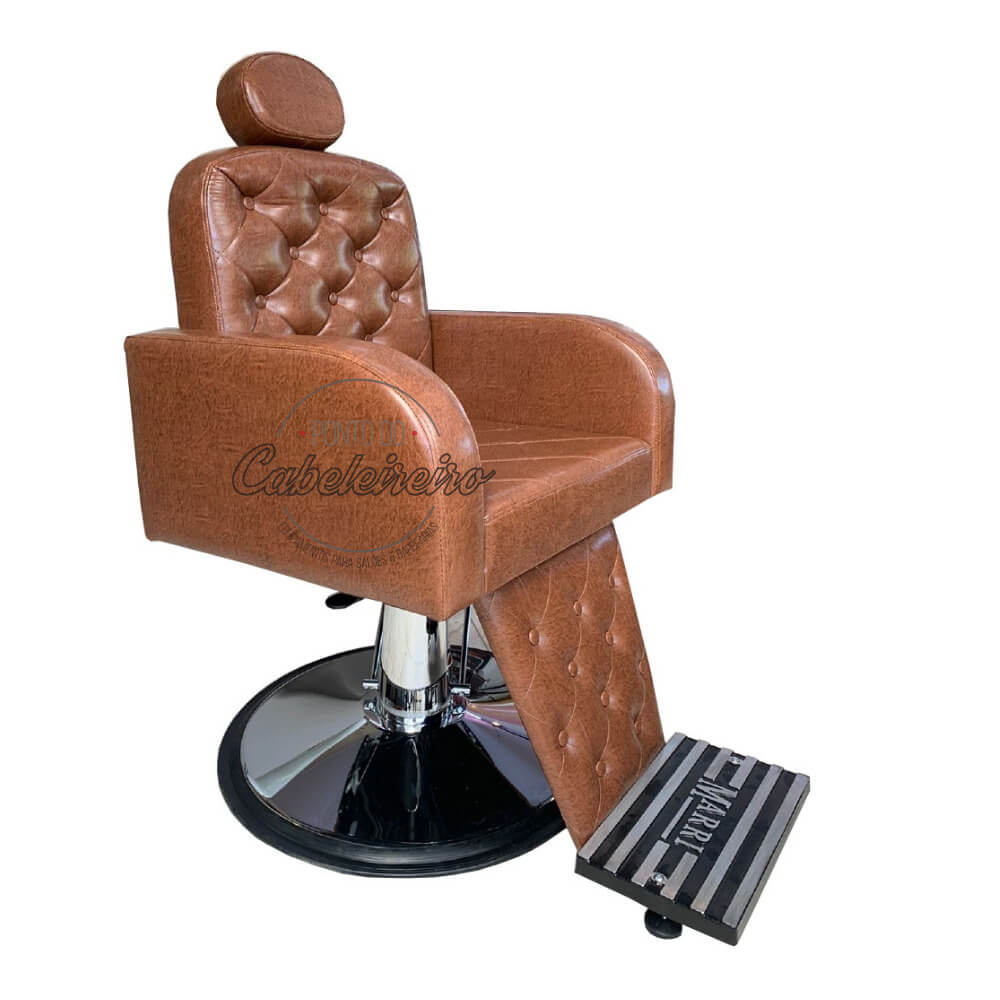 Cadeira Barbeiro Reclinável Hidráulica Cabelereiro
